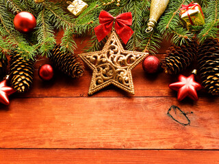 Christmas decorations background