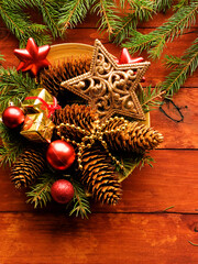 Christmas decorations background