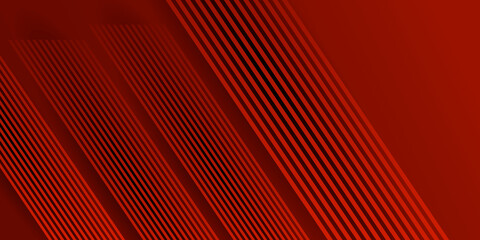 Abstract red 3D vector background with stripes 