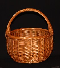 empty wicker basket