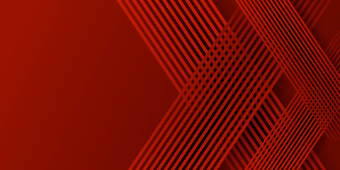 Abstract shiny 3D red vector background with stripes 