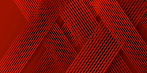 Abstract shiny 3D red vector background with stripes 