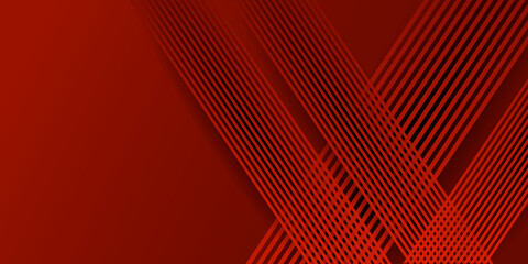 Abstract shiny 3D red vector background with stripes 