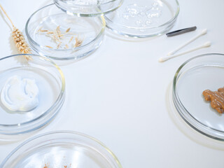 Eco-friendly cosmetics, oils and natural ingredients. Environmental concept