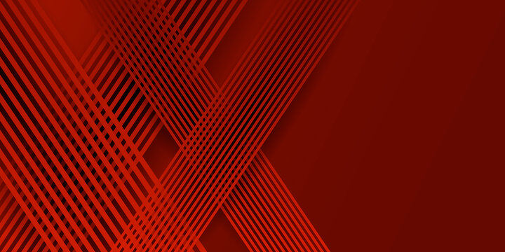 Abstract shiny 3D red vector background with stripes 