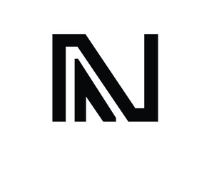 initial letters n and logo designs