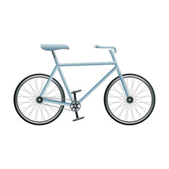 White road bicycle, mountain bike with steel frame