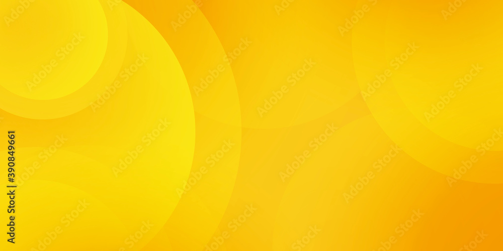 Poster gradient yellow orange geometric shape background with dynamic circle abstract