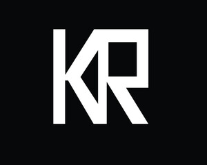 Fototapeta premium k p and k r logo design logos