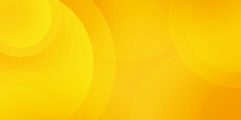 Gradient yellow orange geometric shape background with dynamic circle abstract 