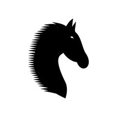 Horse logo vector template.