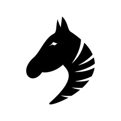 Horse logo vector template.