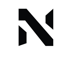 initial letters n and logo designs