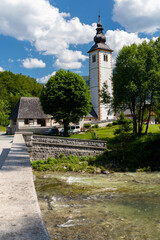 Fototapeta premium Lake Bohinj in Triglav national park, Slovenia