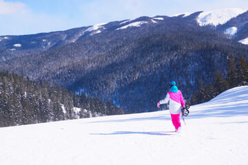 skier on the slope