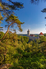 Fototapeta na wymiar Medieval castle Kokorin in north Bohemia, Czech republic