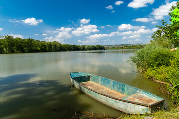 Puzdransky pond, South Moravia, Palava region, Czech Republic