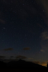 Fototapeta na wymiar night sky with Krivan, Hight Tatras, Slovakia