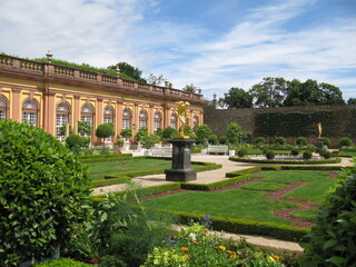 Schlossgarten und Untere Orangerie Schloss Weilburg in Hessen an der Lahn