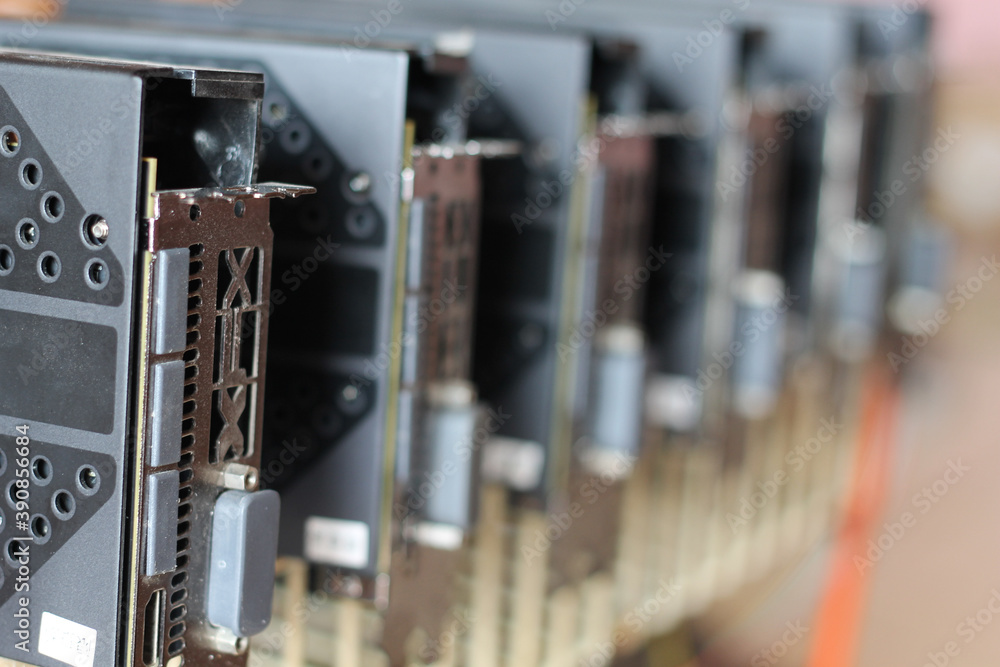 Poster selective focus shot of a pc processor component