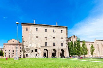 The center of the old town of Parma in Italy