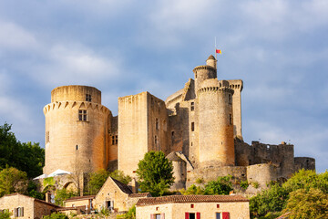 Bonaguil Castle in Lot et Garonne, France