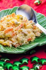 Traditional Czech Christmas potato salad