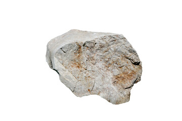 Obraz premium Marble Stone for Outdoor Garden Decoration isolated on white background.