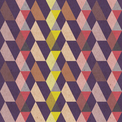 Colorful geometrical textured pattern.  Seamless strip pattern.