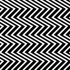 Diagonal zigzag lines seamless pattern. Angled jagged stripes ornament. Linear waves motif. Curves print. Striped background. Tilted broken line shapes wallpaper. Slanted wavy stripe figures. Vector.