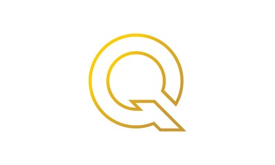 font q title vector logo