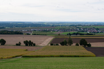 the valley of river danube near Ulm in Germany