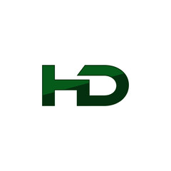 Fototapeta premium HD letter Logo Design icon isolated on white background