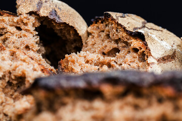 dark bread with a crisp crust