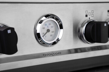 Detail view of kitchen gas timer