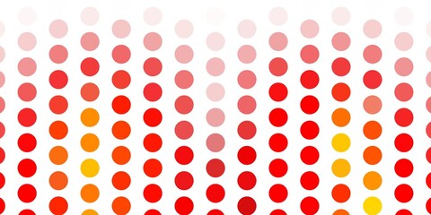Fototapeta na wymiar Light orange vector layout with circle shapes.