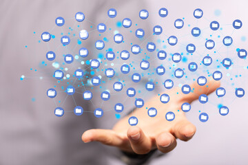 data network 3d digital info