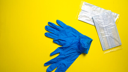 masks and gloves for coronavirus protection