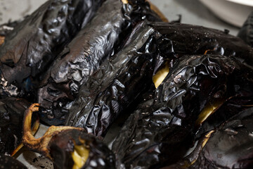 peppers on the coals