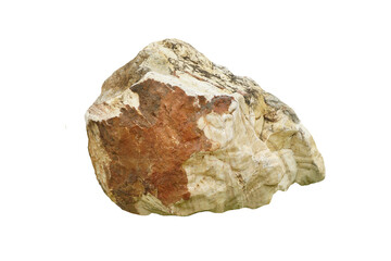 marble rock stone for outdoor garden decoration isolated on white background.