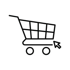 Online shopping vector icon. online shop icon vector illustration