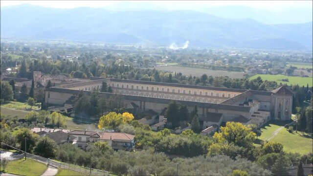 VEDUTA DELLA CERTOSA DI PADULA,SUD ITALIA,OTTOBRE 2020.