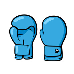 A pair of Boxing gloves. Vector isolated on a white background.