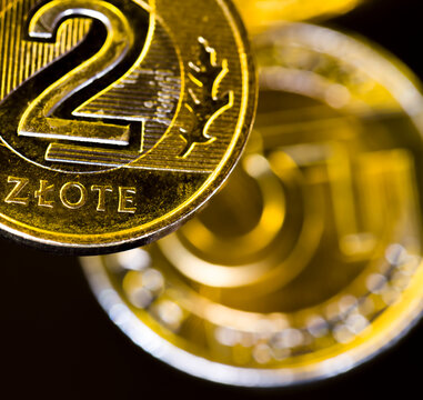 Polish zlotys in the form of metal coins