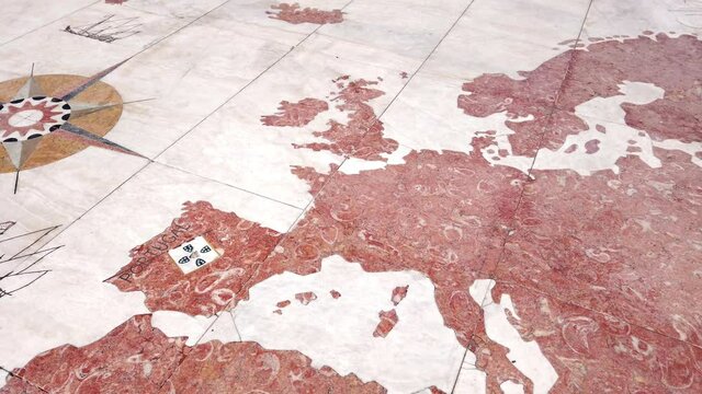 Top View of the Mosaic Europe Map