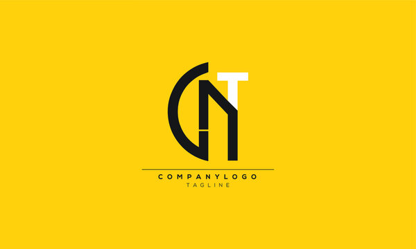 GNT Abstract initial monogram letter alphabet logo design
