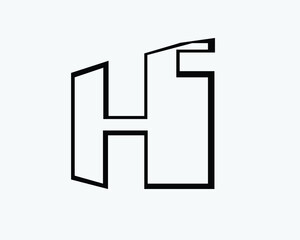 h & o and  h & i creative logo designs