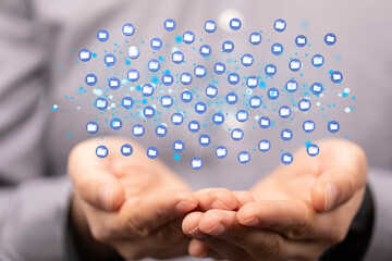 data network 3d digital info