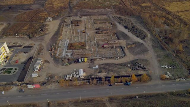 the construction of new houses in the newer areas of the city of Penza