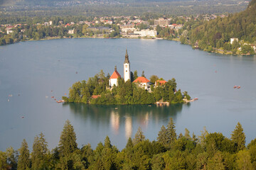 View of Lake Bled, Slovenia.